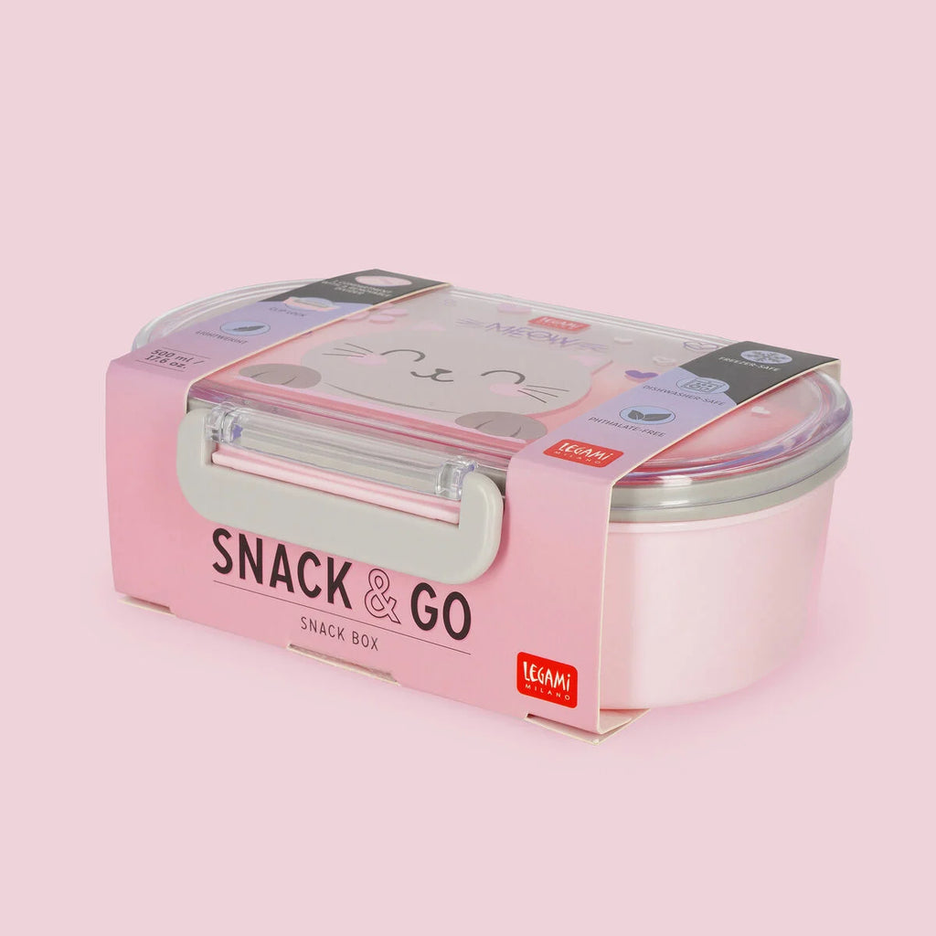 Porta Merenda Legami Snack & Go | Divisorio Removibile, Lavastoviglie, 3 Fantasie