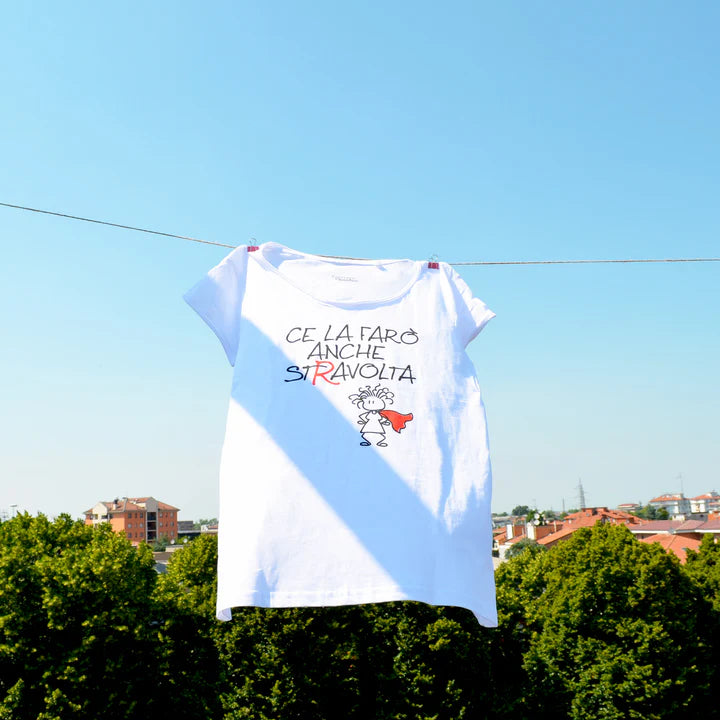 T-Shirt Donna “Ce la farò anche stravolta” – Calendario Filosofico