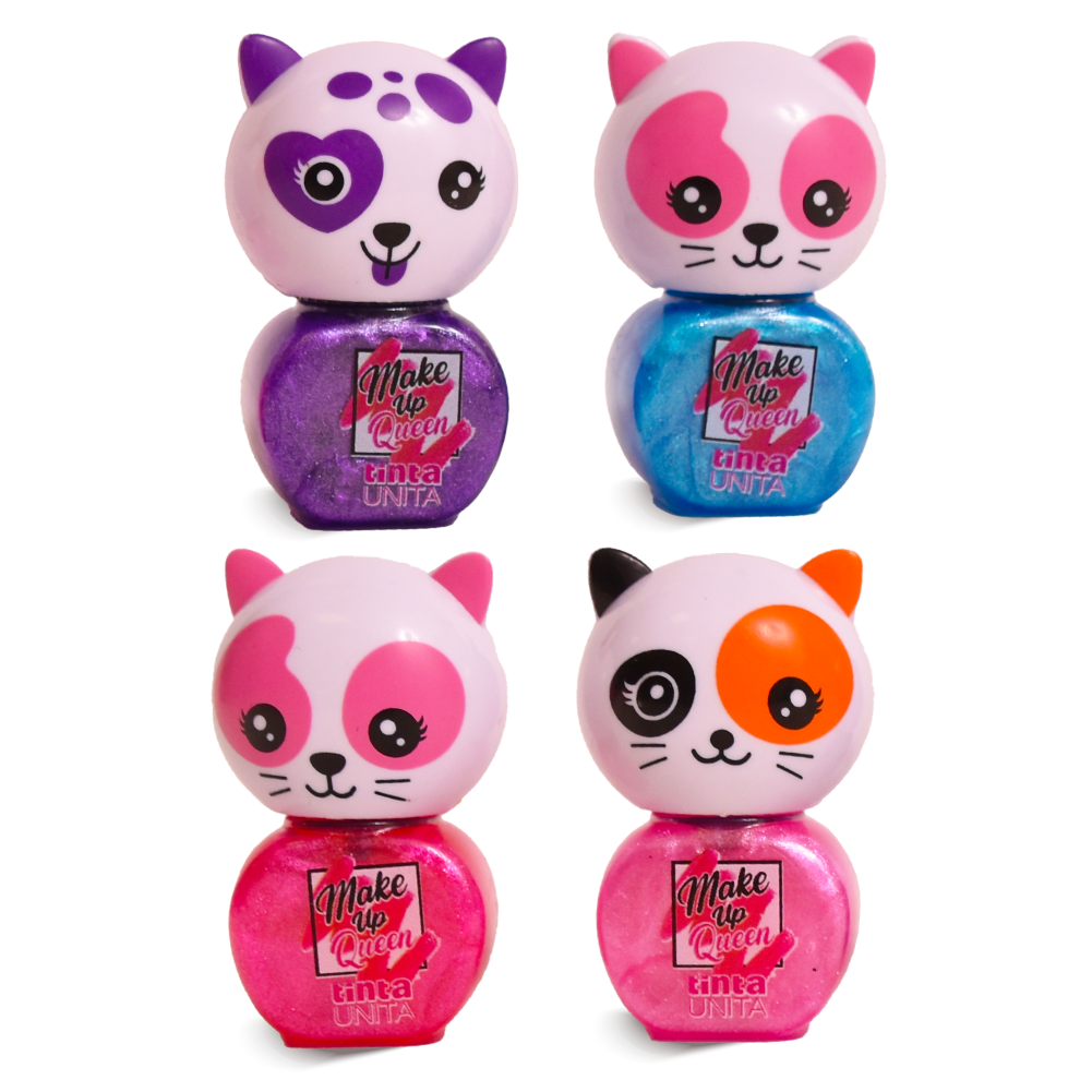 Mini Smalti Peel-Off per Bambine – 4 Colori Assortiti | Tinta Unita