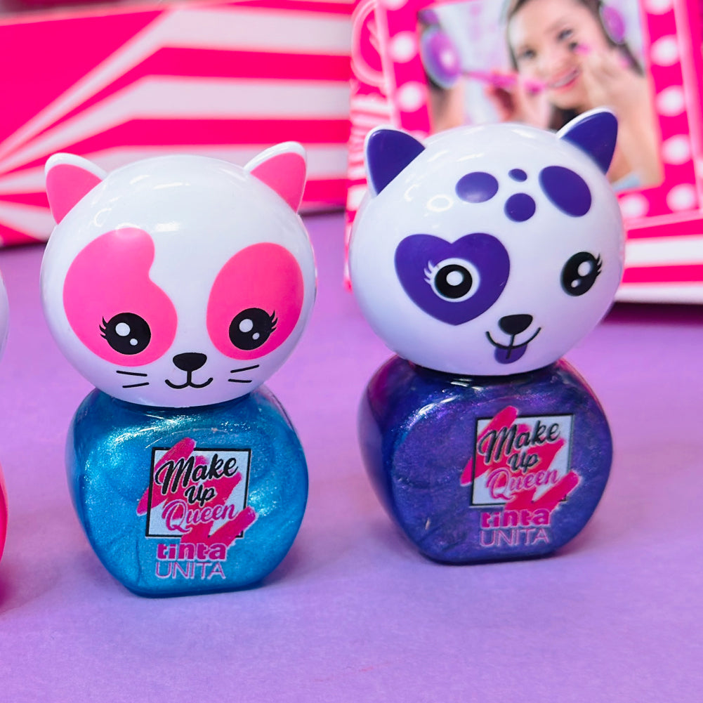 Mini Smalti Peel-Off per Bambine – 4 Colori Assortiti | Tinta Unita