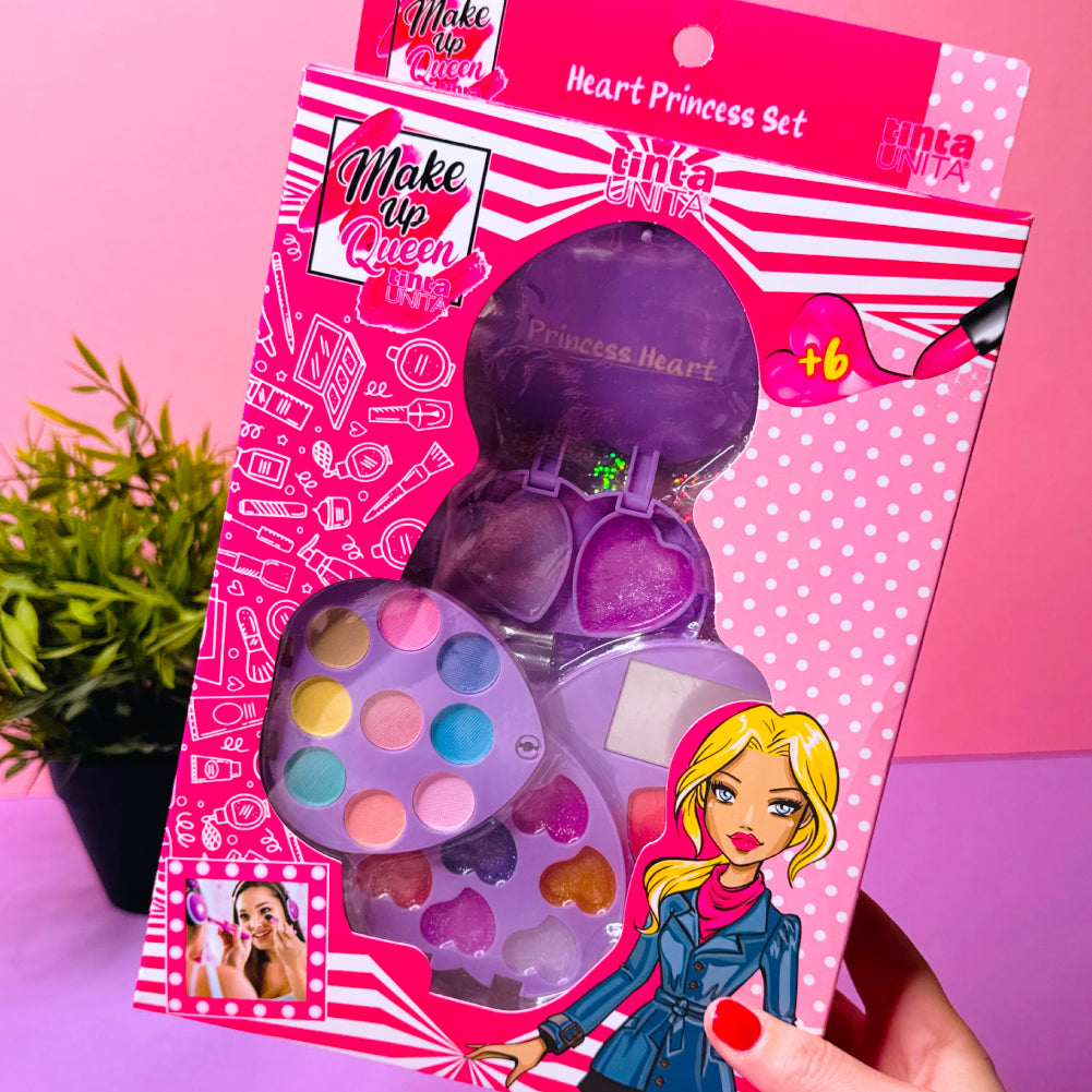 Princess Heart Make Up Set – Kit Trucchi per Bambine | Tinta Unita