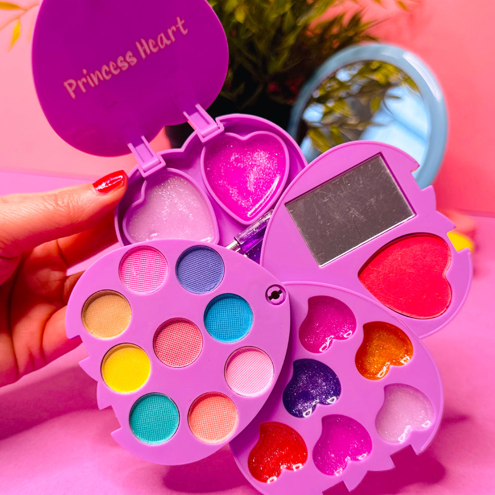 Princess Heart Make Up Set – Kit Trucchi per Bambine | Tinta Unita