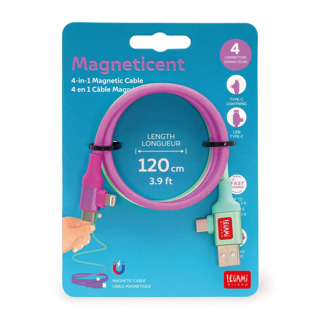 Cavo Magnetico 4 in 1 Magneticent Electric Aura Ricarica Veloce – Legami