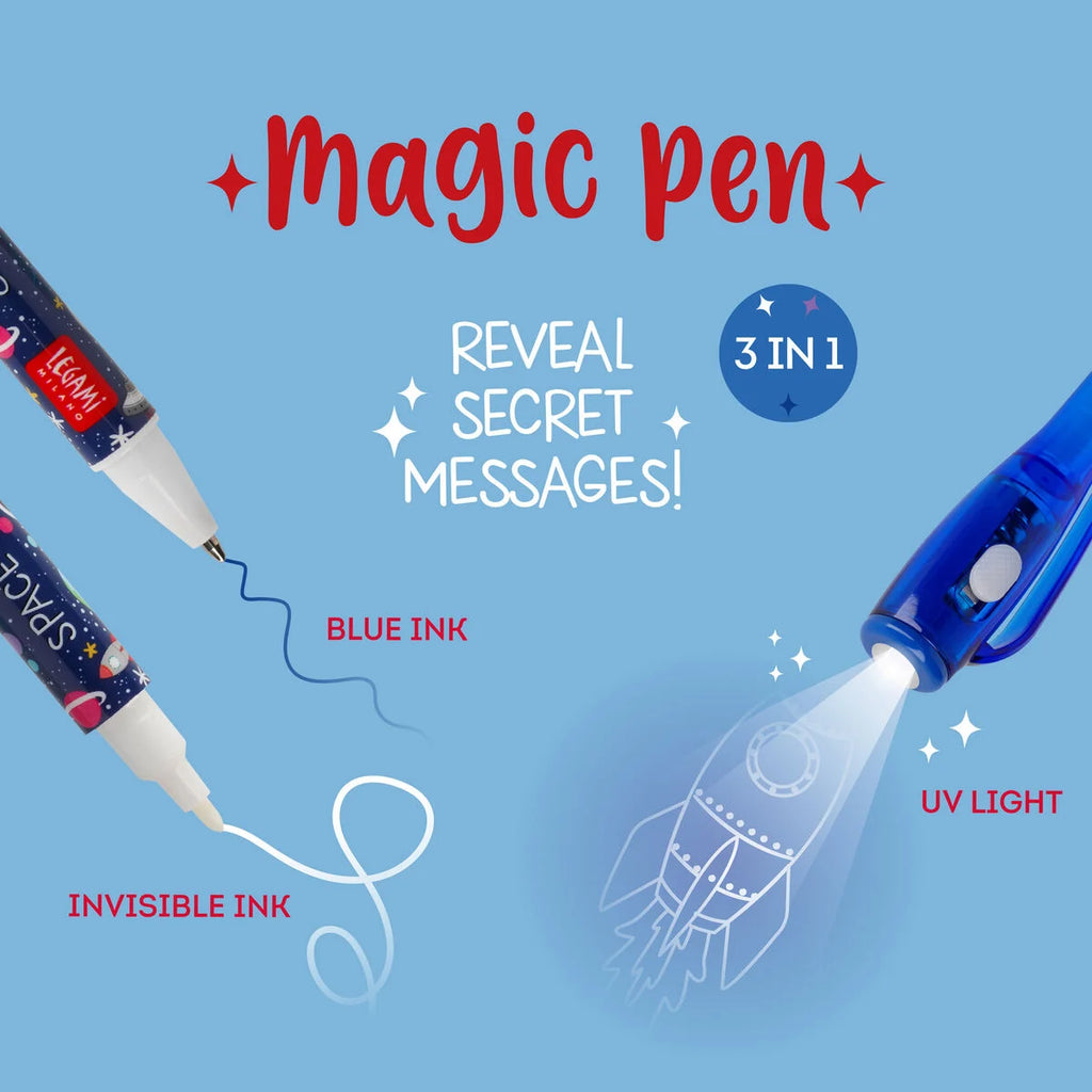 Legami Magic Pen Space – Penna Doppia con Inchiostro Invisibile e Luce UV