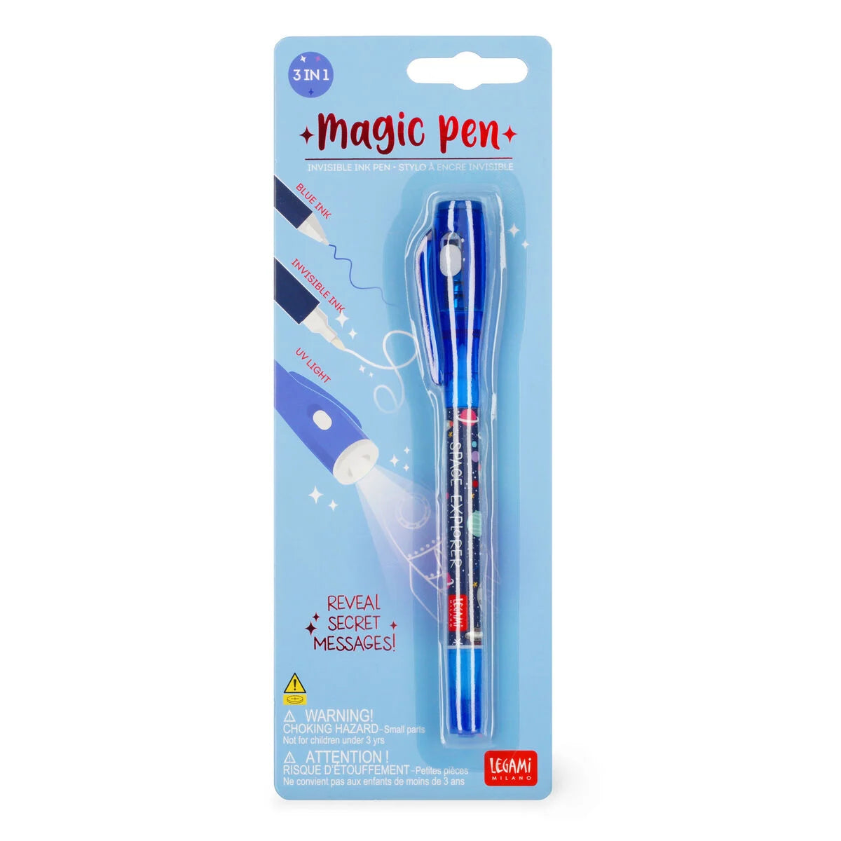 Legami Magic Pen Space – Penna Doppia con Inchiostro Invisibile e Luce UV