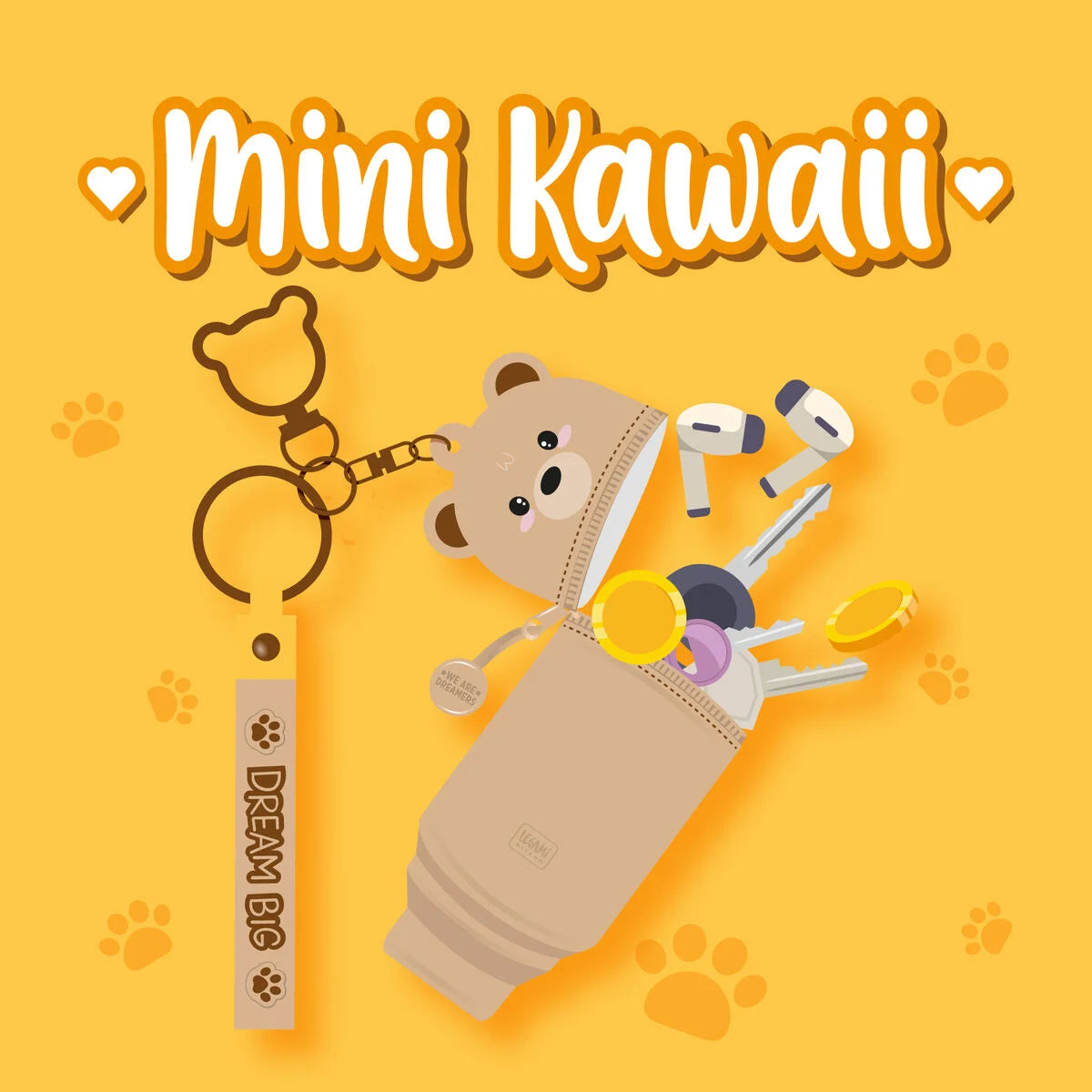 Legami: Portamonete con Portachiavi Teddy Bear - Mini Kawaii