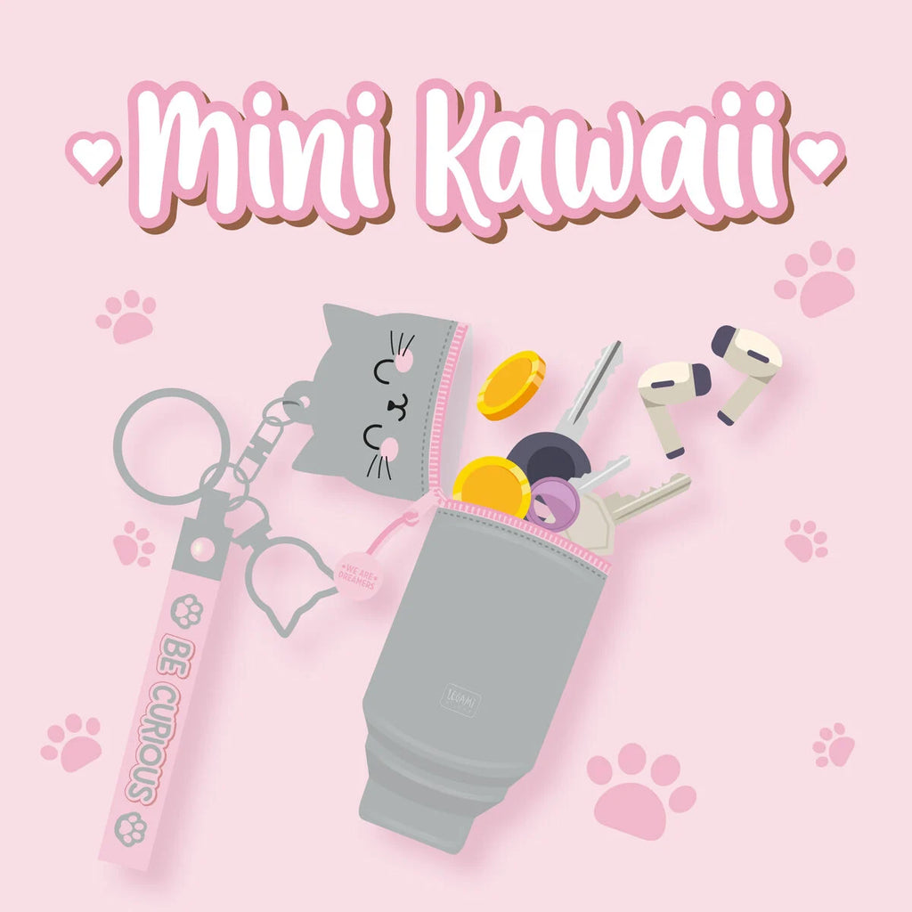 Legami: Portamonete con Portachiavi Kitty- Mini Kawaii