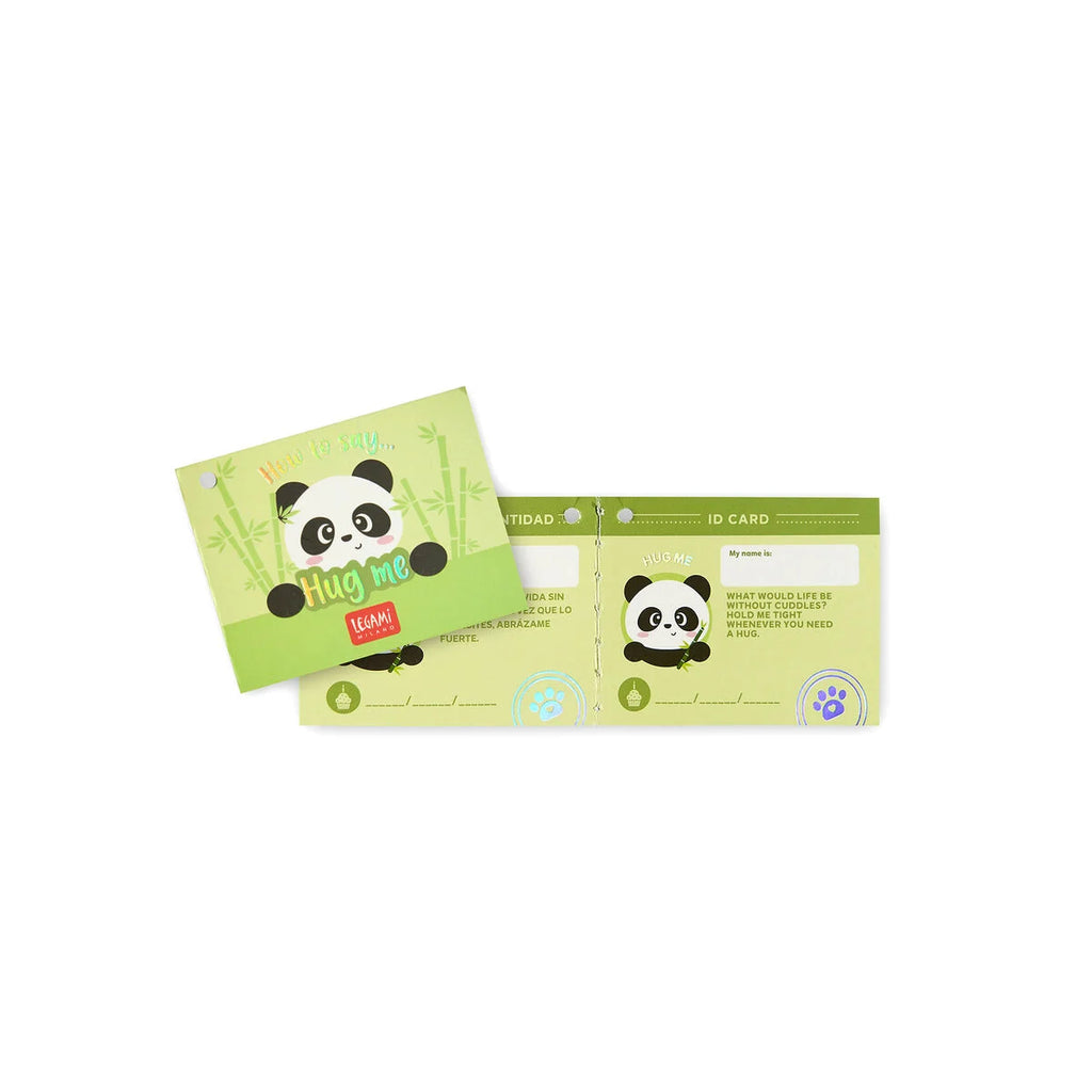 Legami Super Soft! Mini Panda – Peluche Morbidissimo con Carta d'Identità