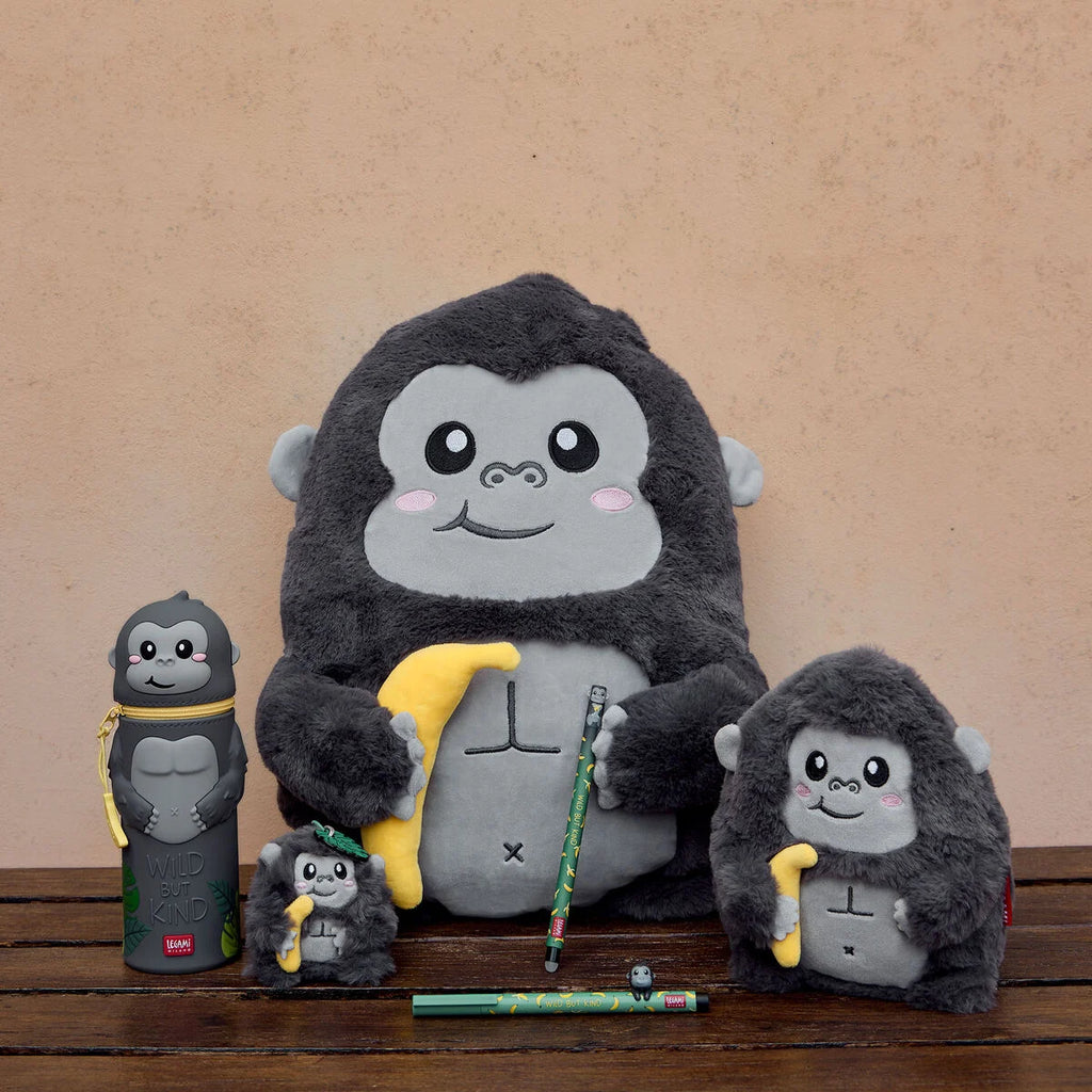 Legami Peluche Mini Gorilla Super Soft – Wild but Kind | Carta d’Identità Inclusa
