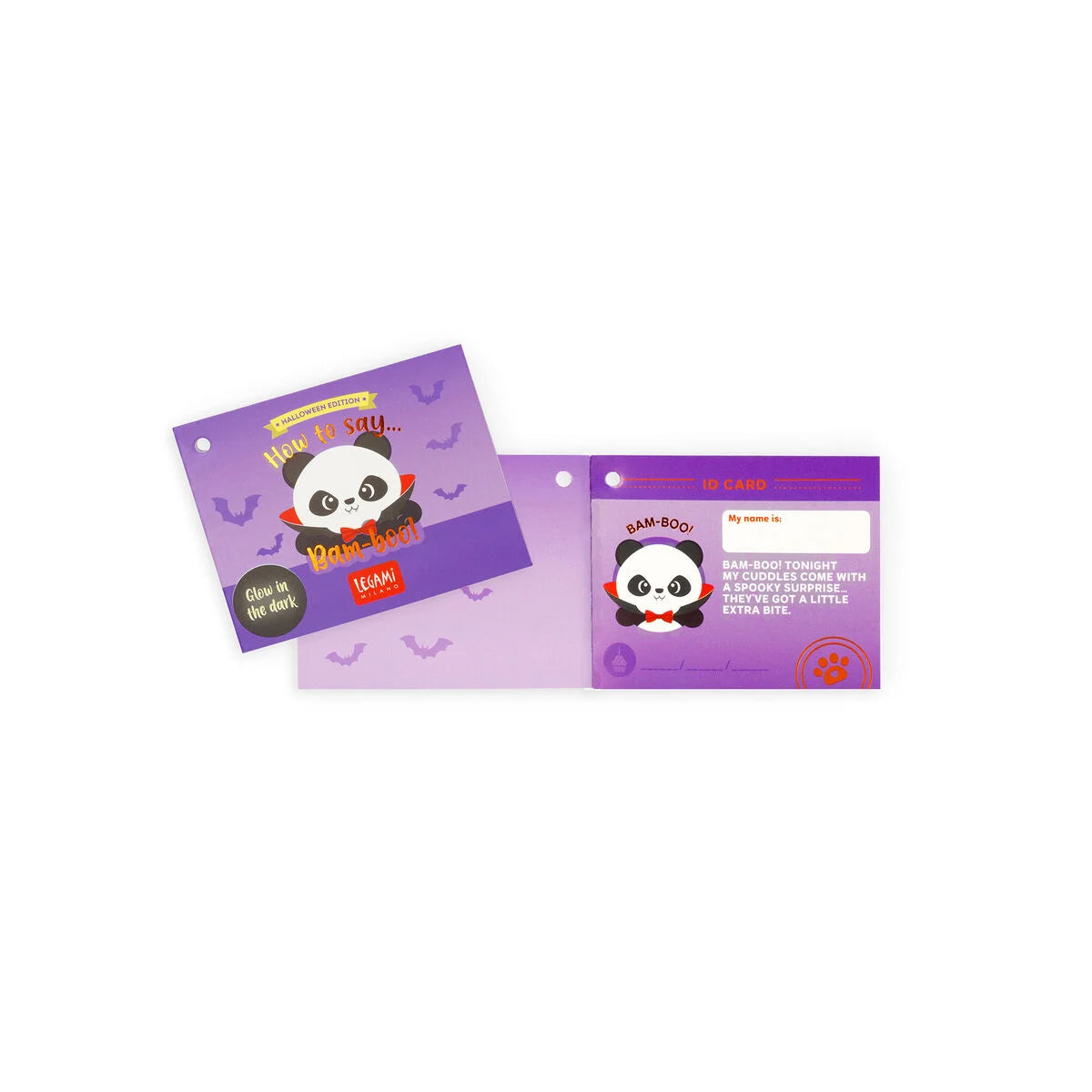 Legami Halloween Mini Peluche Panda Bam-Boo Super Soft – Versione Halloween da Collezionare