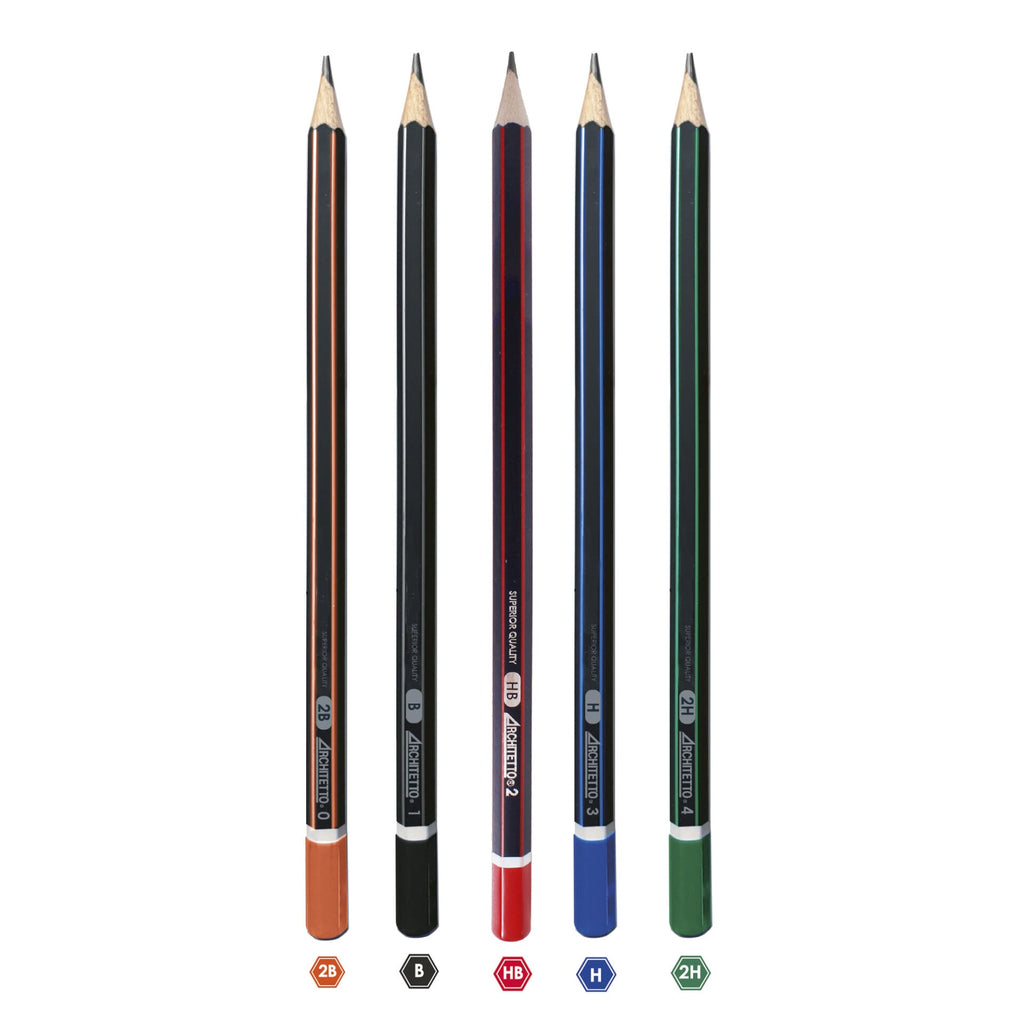 Tinta Unita: matite in grafite disponibili in 5 gradazioni