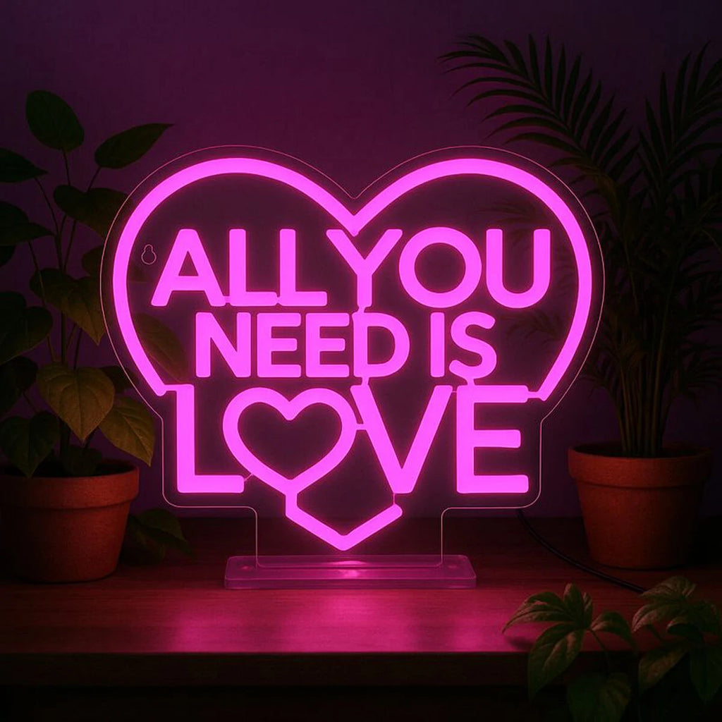 Legami: Lampada Led Effetto Neon - All You Need is Love