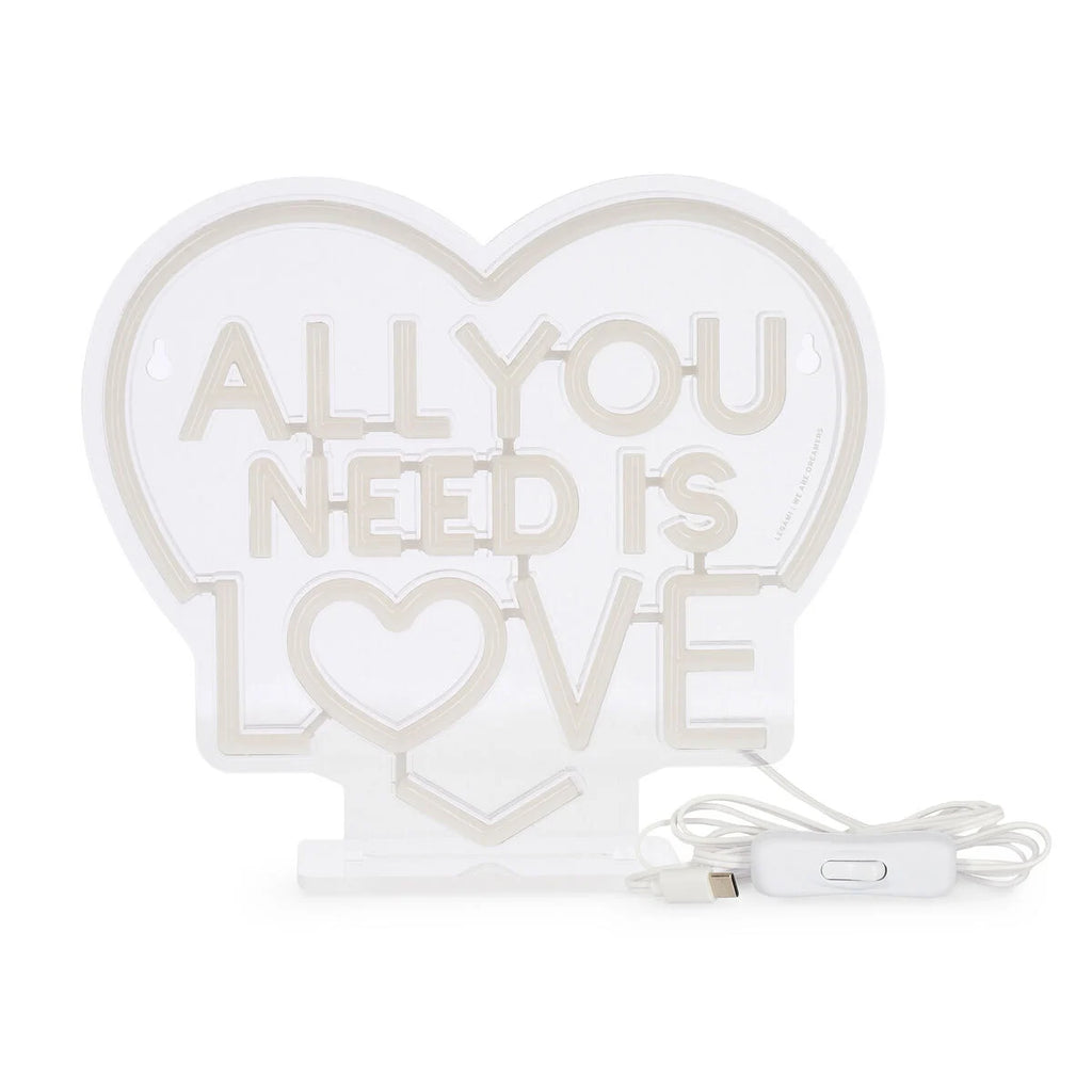 Legami: Lampada Led Effetto Neon - All You Need is Love