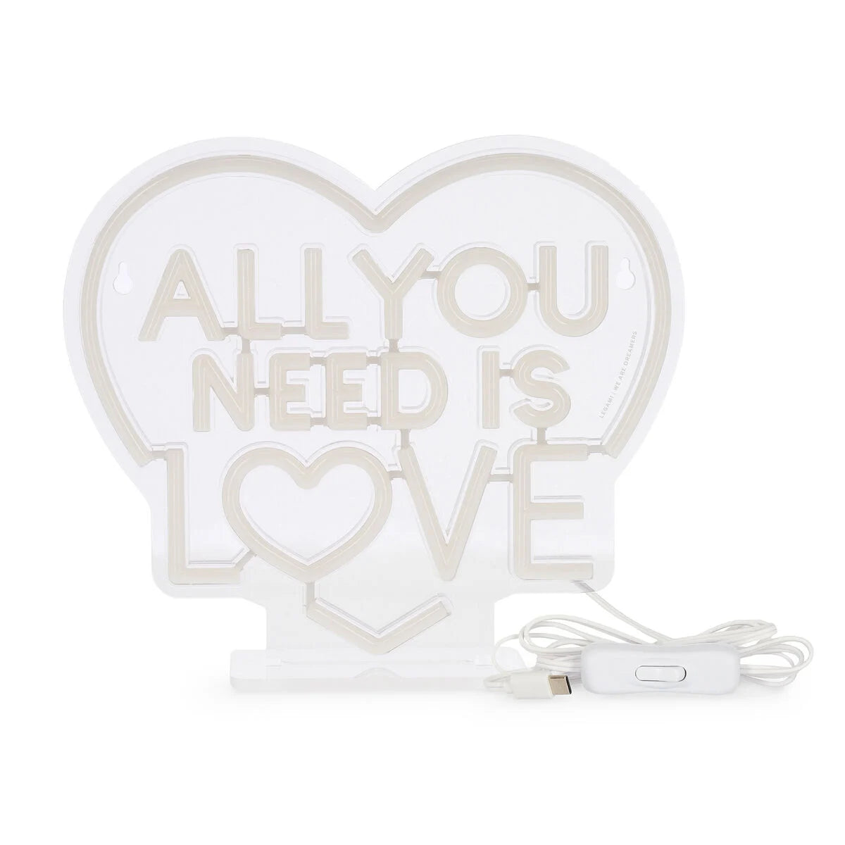 Legami: Lampada Led Effetto Neon - All You Need is Love