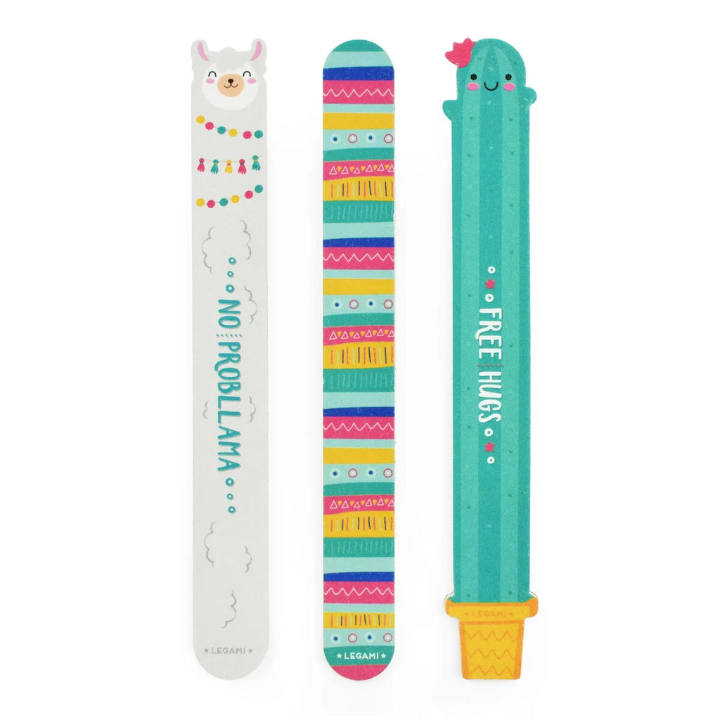 Legami Nails Before Males Llama – Set 3 Lime per Unghie Doppia Grana