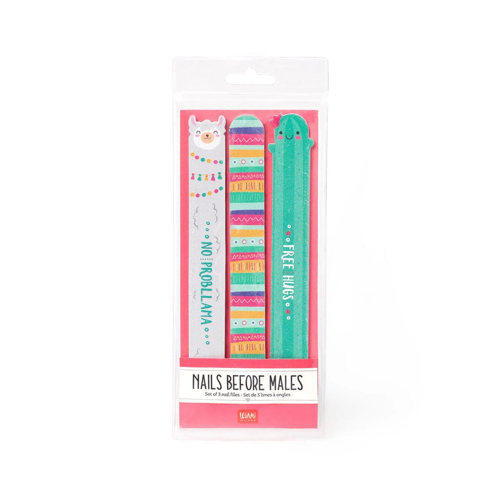 Legami Nails Before Males Llama – Set 3 Lime per Unghie Doppia Grana