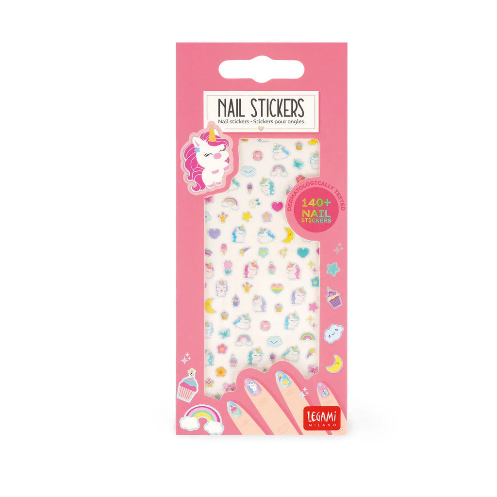 Legami Nail Stickers Unicorn – Adesivi per Unghie Colorati 140+