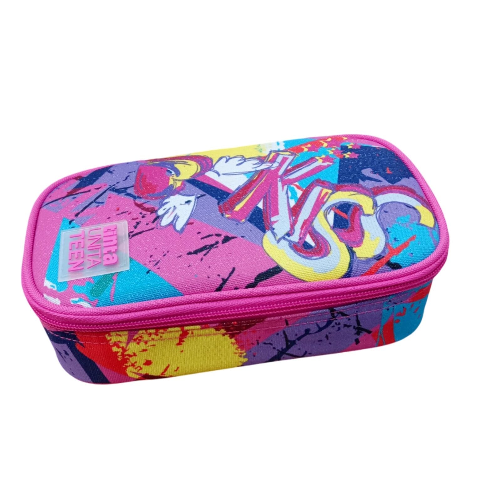Astuccio Ovale Jumbo Tinta Unita Teen – Modello Kiss, 22x8x4,5 cm
