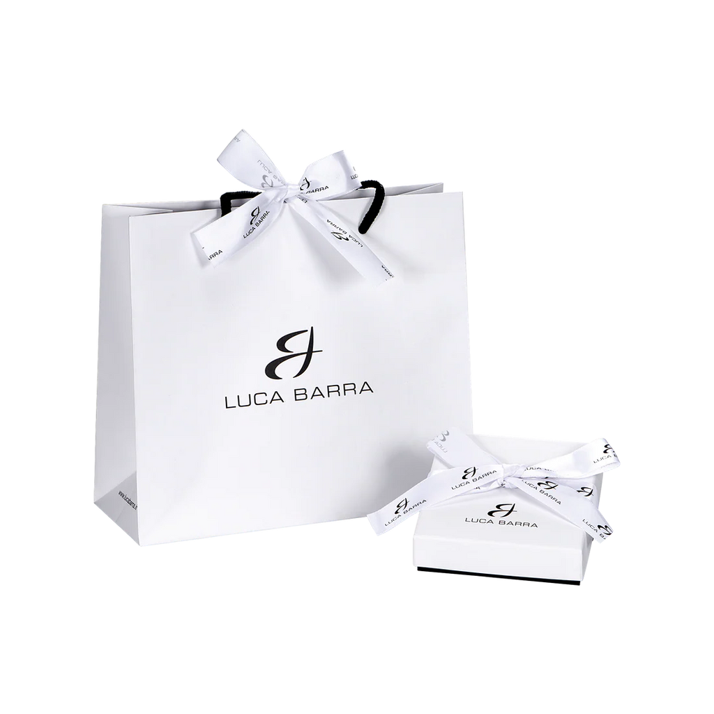 Luca Barra: Orecchini Donna in acciaio con pianeta, stella e cristallo bianco