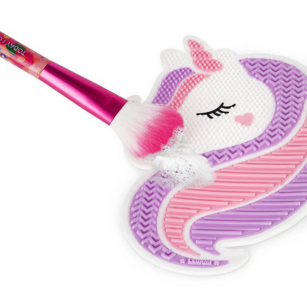 Legami Brush it Off! Unicorn – Tappetino Pulisci Pennelli da Trucco in Silicone