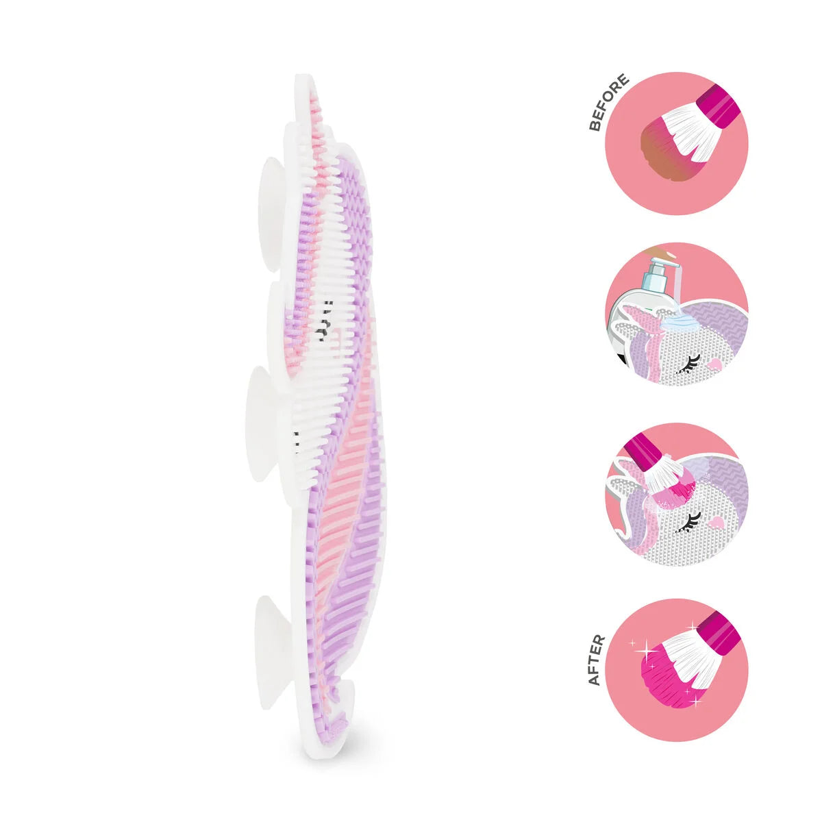 Legami Brush it Off! Unicorn – Tappetino Pulisci Pennelli da Trucco in Silicone