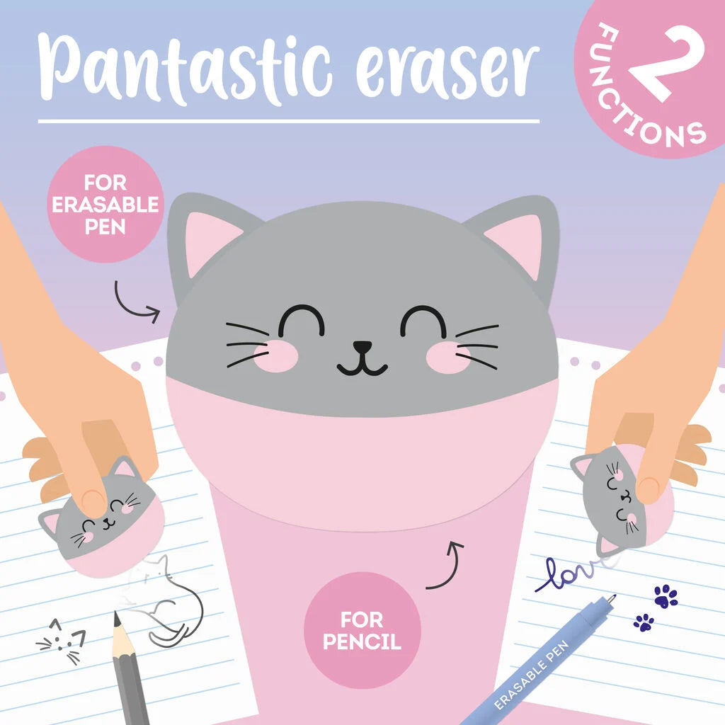 Legami - Gomma 2 in 1 Meow Kitty per Matita e Penne Cancellabili