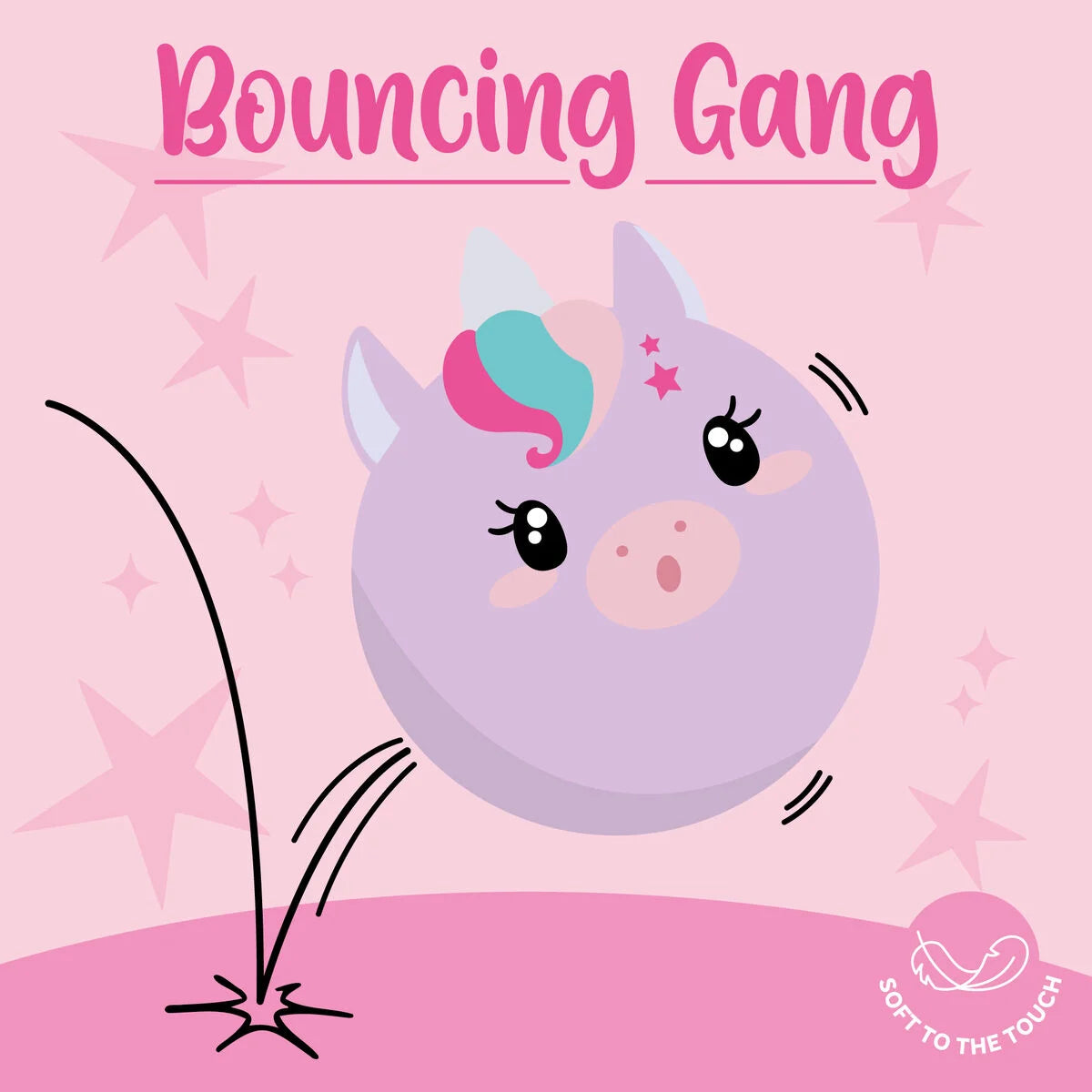 Pallina Rimbalzante Soffice Legami Bouncing Gang Unicorno