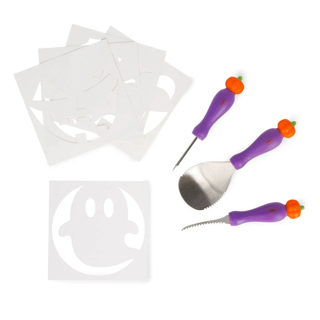Legami Carve & Scare, Kit per Intagliare Zucca di Halloween
