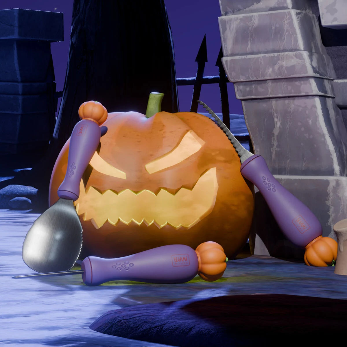 Legami: Kit per intagliare zucca di Halloween - Carve & Scare