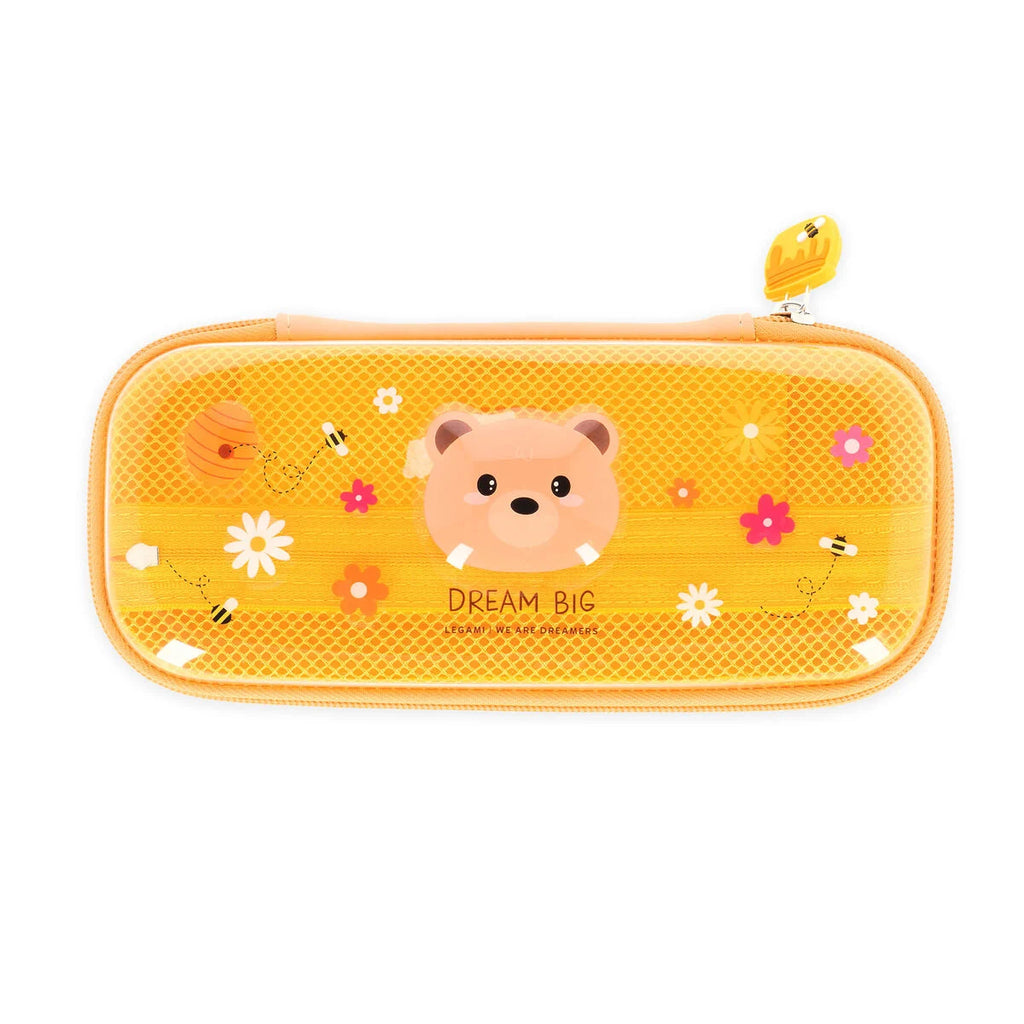 Astuccio Rigido Trasparente Legami Wonderwow Teddy Bear | Portapenne con Elastici