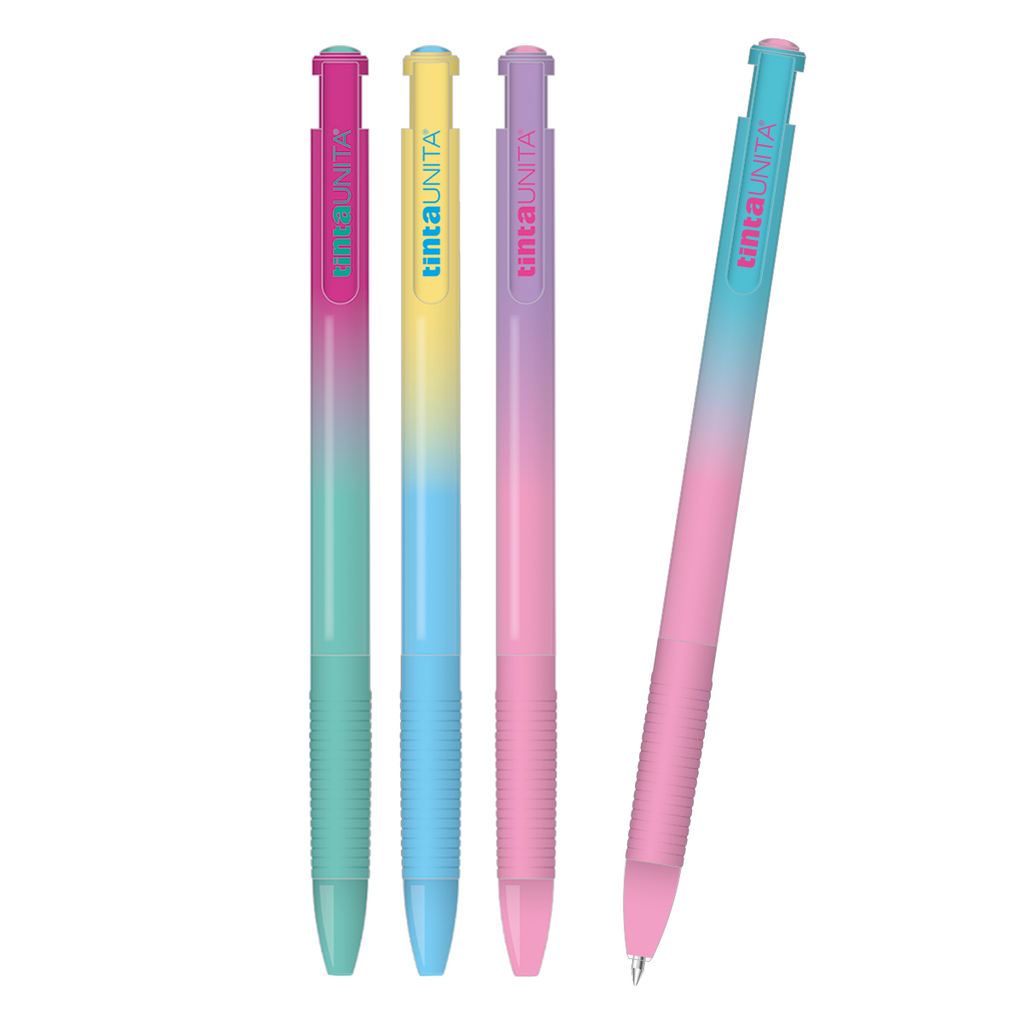 Penna Semi Gel Click Gradient Inchiostro Blu Be Happy – Tinta Unita