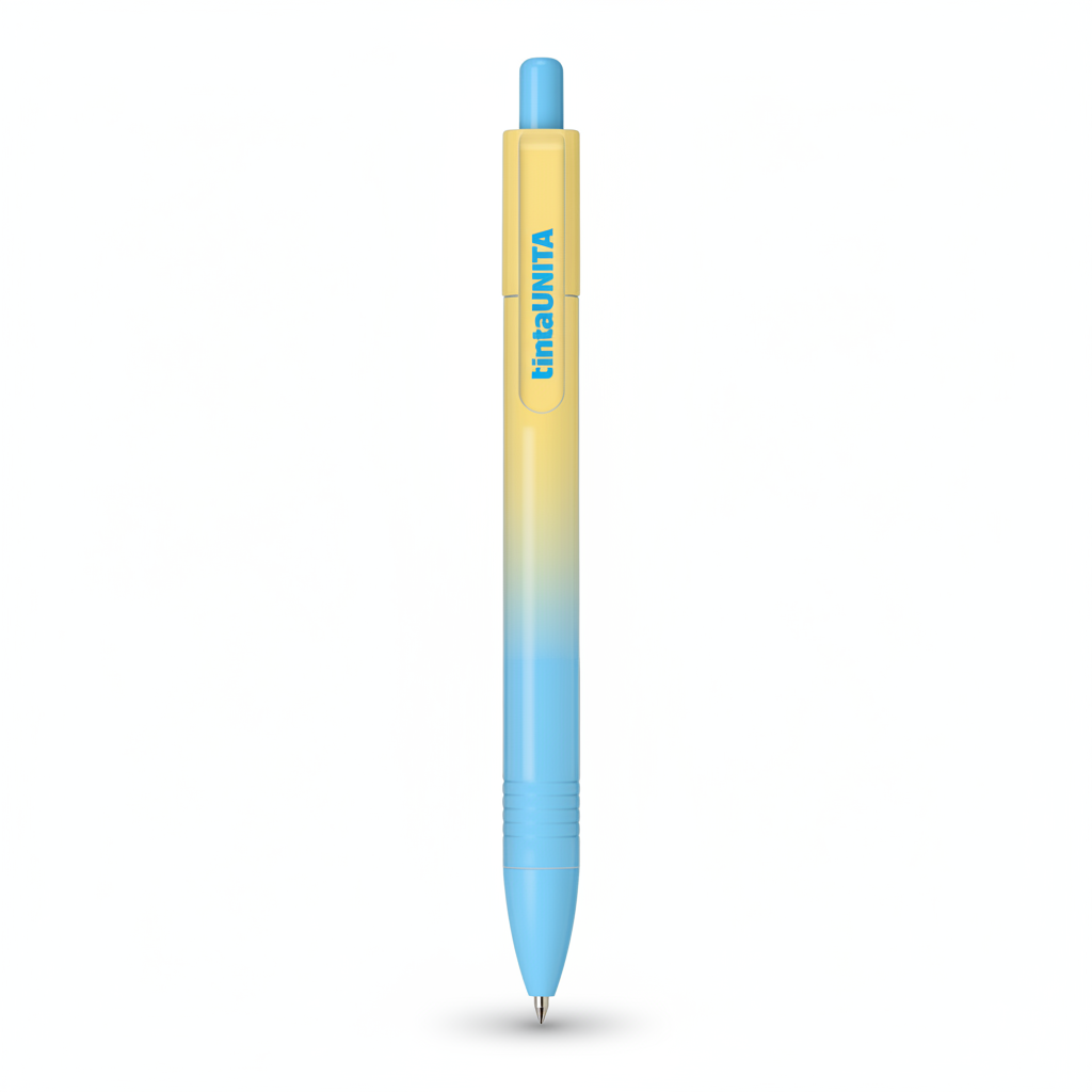 Penna Semi Gel Click Gradient Inchiostro Blu Be Happy – Tinta Unita