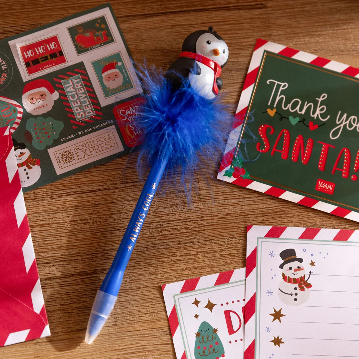 Legami: Penna a Sfera Luminosa - Penguin - Writing is Magic