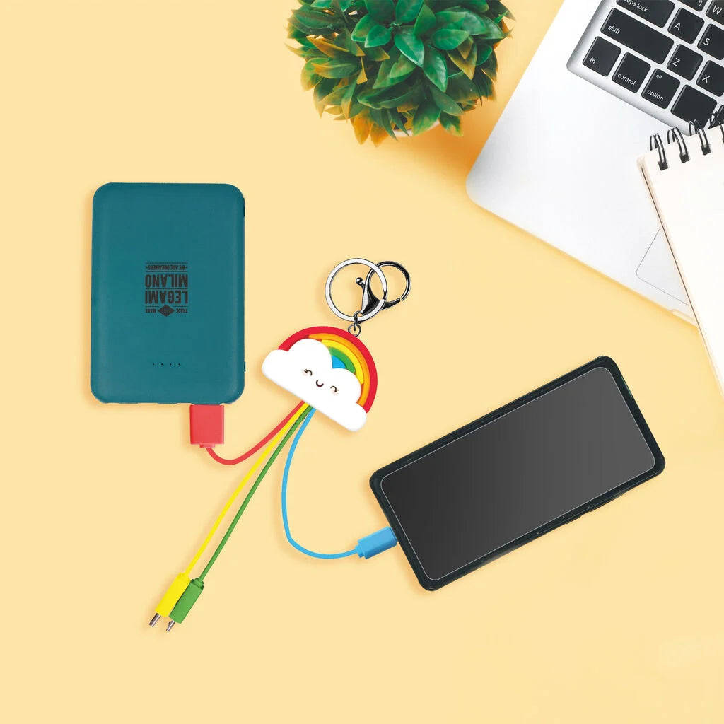 Legami - Power Bank Supercharge Petrol Blue 5000 mAh USB e Type-C