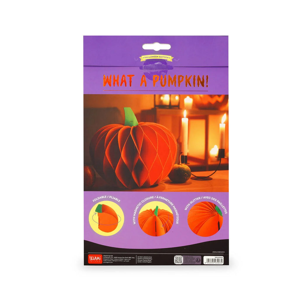 Legami: Zucca di Halloween pieghevole in carta - What a Pumpkin!