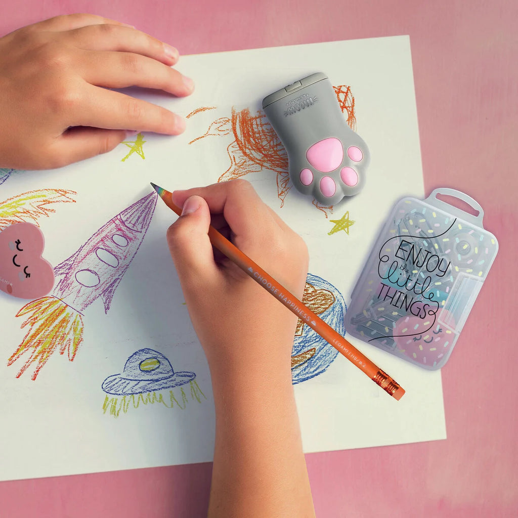 Legami: Temperino con Contenitore a due fori con specchietto - Meow