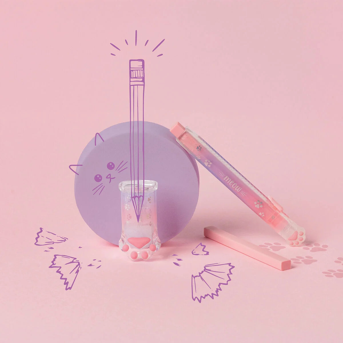 Legami: Temperino con Contenitore ad un foro - Meow