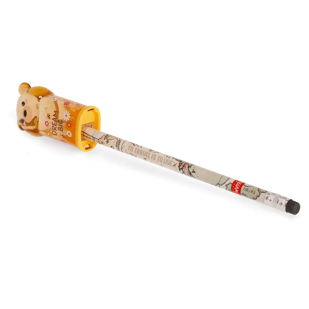 Temperino con Contenitore Legami Teddy Bear | Un Foro, Serbatoio Trucioli
