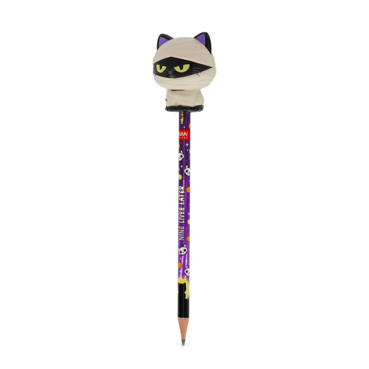 Legami Halloween Matita con Antistress Halloween Mummy Cat "Nine Lives Later" - Squeezies