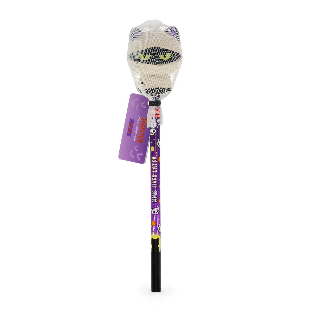 Legami Halloween Matita con Antistress Halloween Mummy Cat "Nine Lives Later" - Squeezies