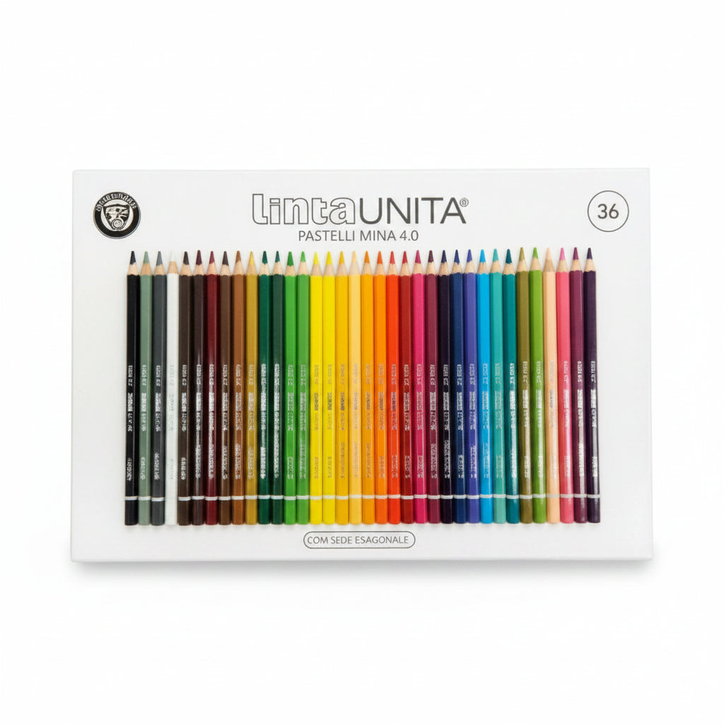 Pastelli in Legno Tinta Unita – Mina 4.2mm, Fusto Colorato (12/18/24/36 colori)