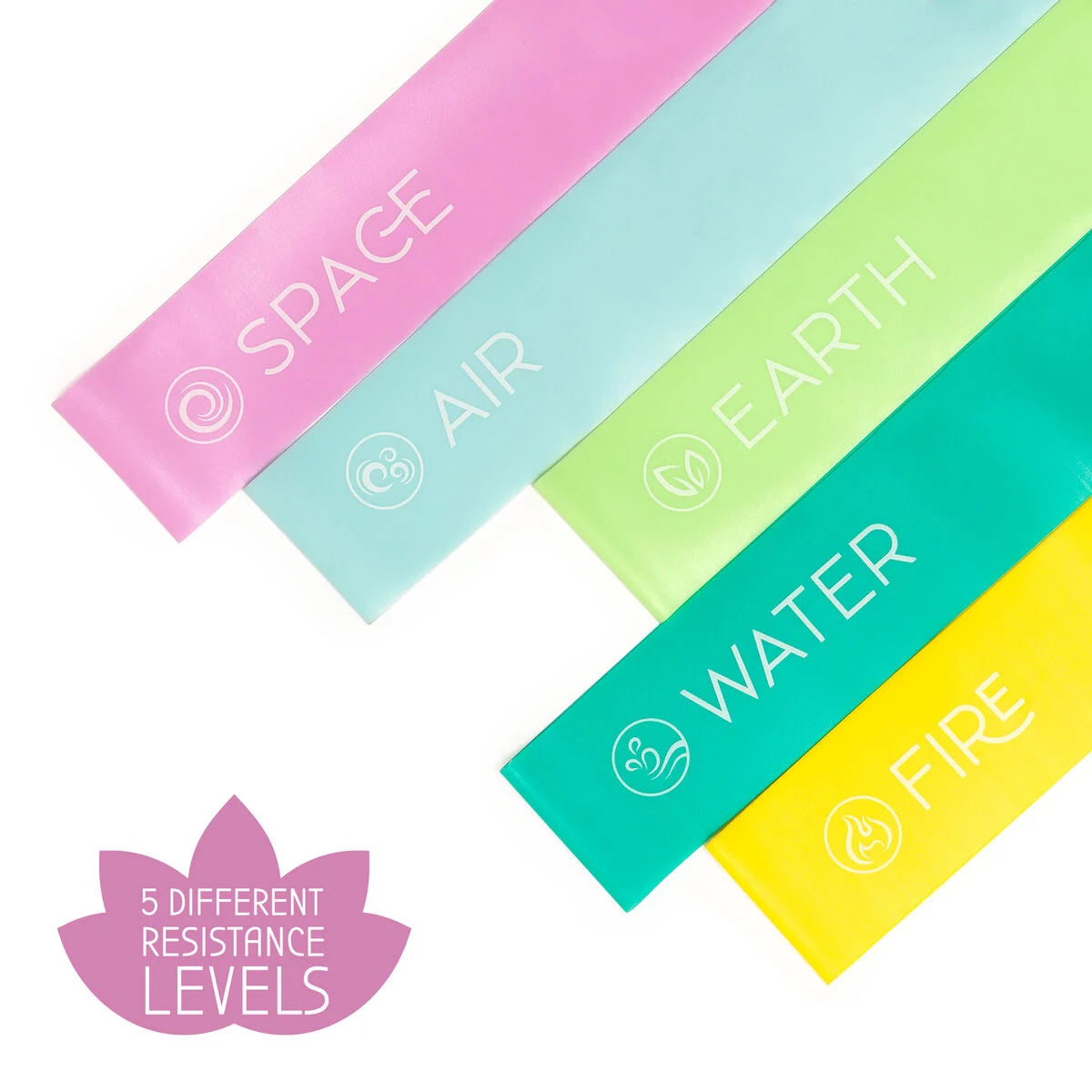 Legami: Set di 5 Elastici Fitness - The Five Elements