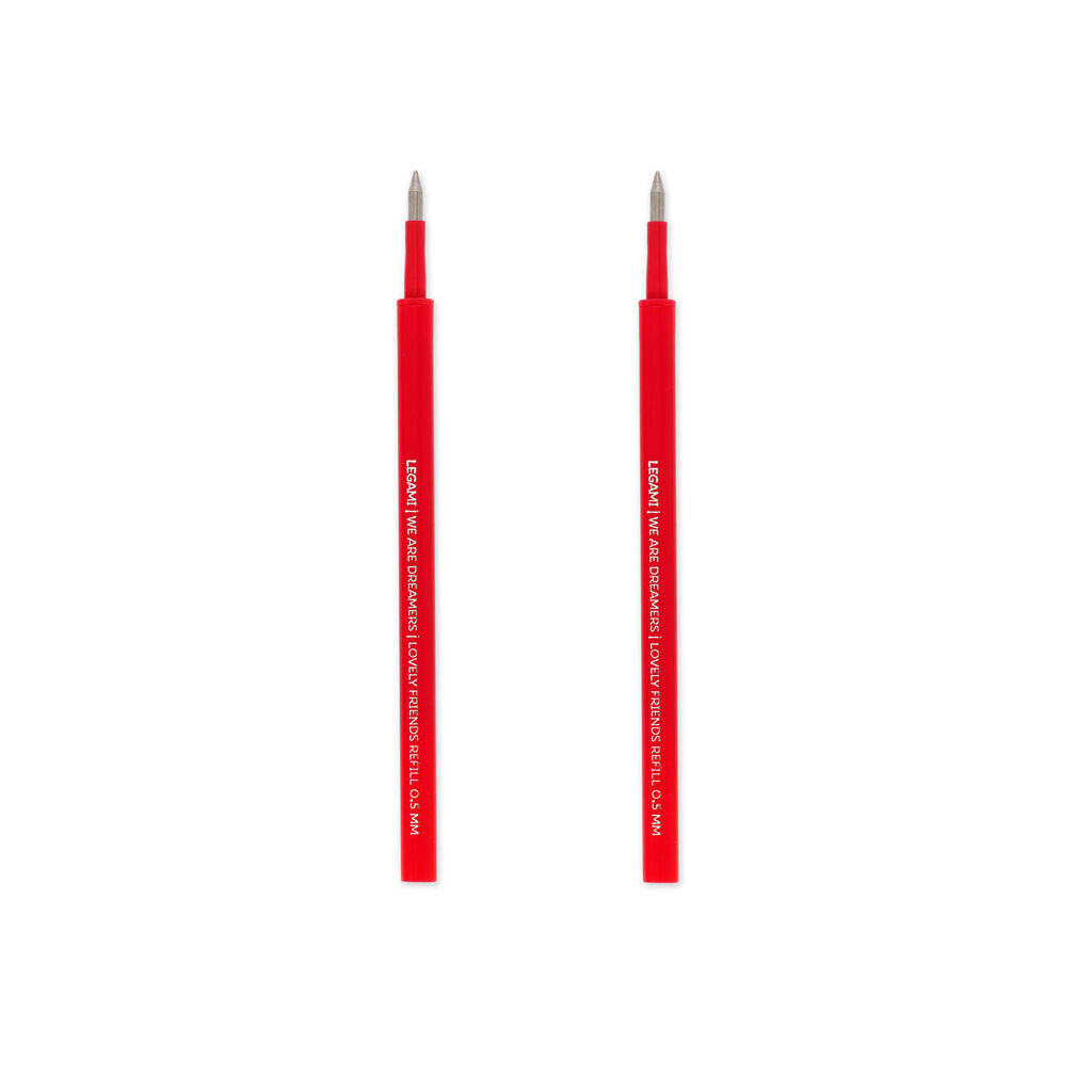 Legami Set 2 Refill per Penna Gel Lovely Friends – Inchiostro 0,5 mm vari colori