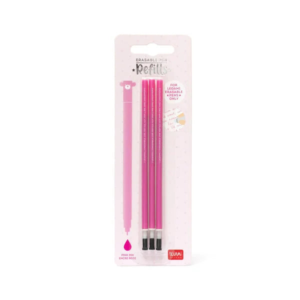 Legami Set 3 Refill per Penna Gel Cancellabile Erasable Pen – 8 Colori