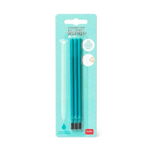 Legami Set 3 Refill per Penna Gel Cancellabile Erasable Pen – 8 Colori
