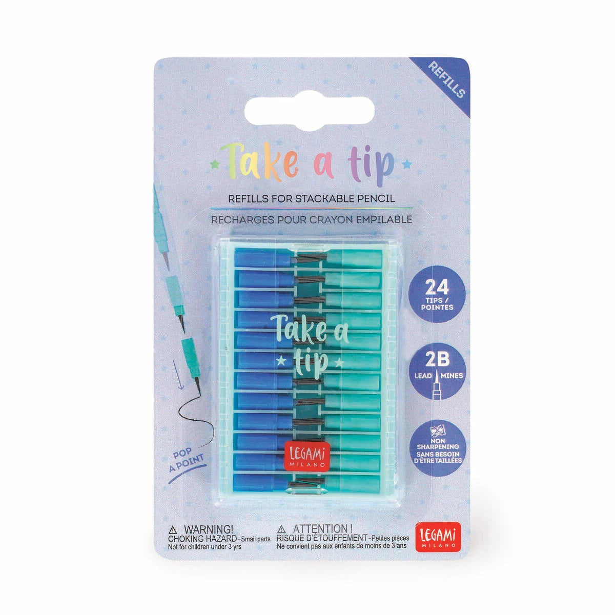Set 24 Refill per Matita Impilabile Legami – Take a Tip Refill Set