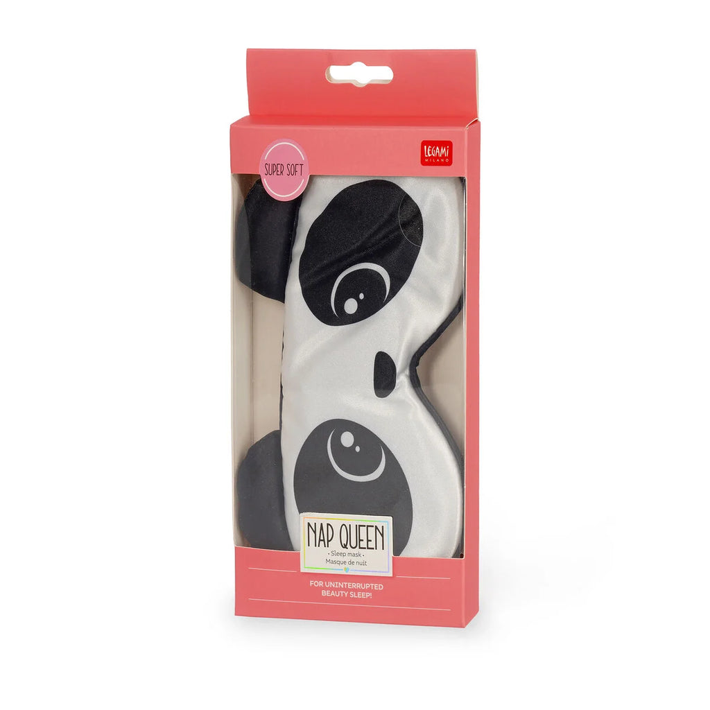 Legami Nap Queen Panda – Mascherina da Notte Morbida e Riutilizzabile