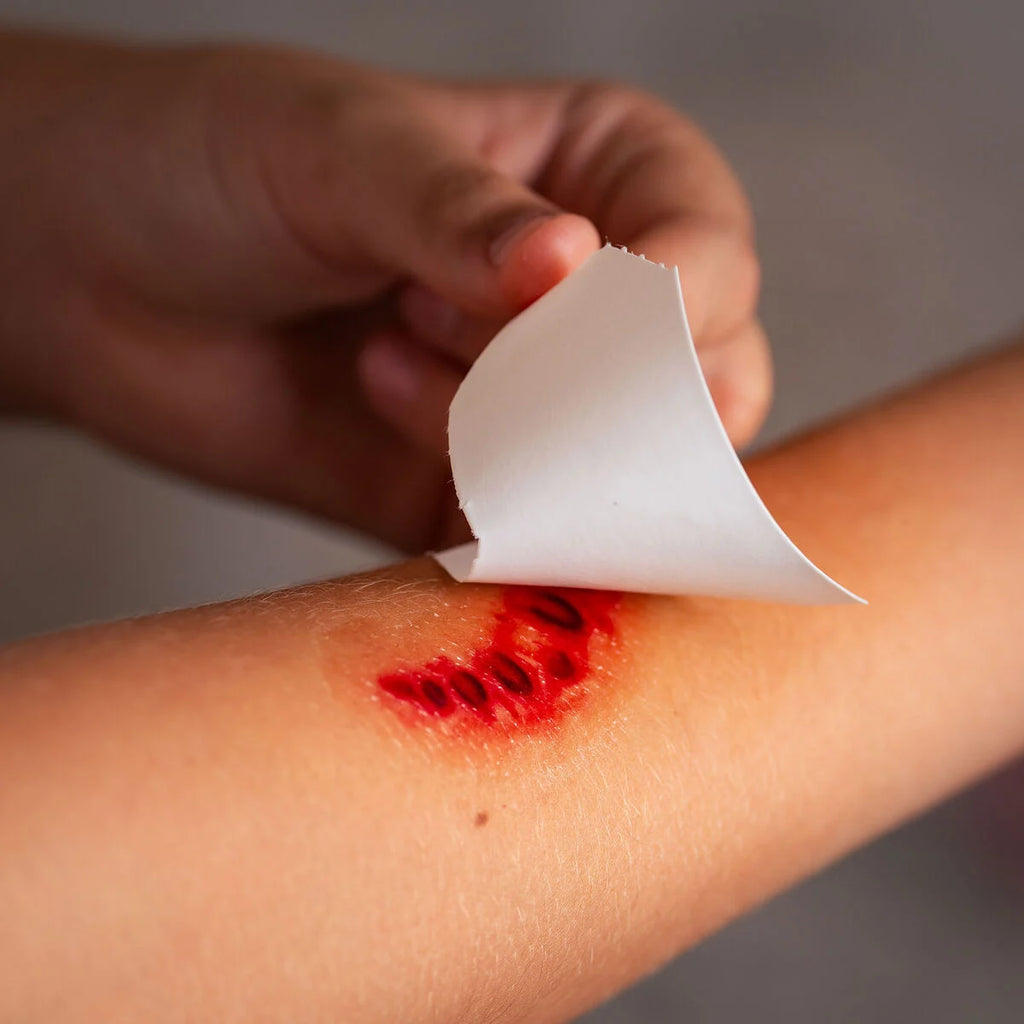 Legami Halloween Tatuaggi Temporanei Viso e Corpo – 10 Tattoo Cicatrici Realistiche
