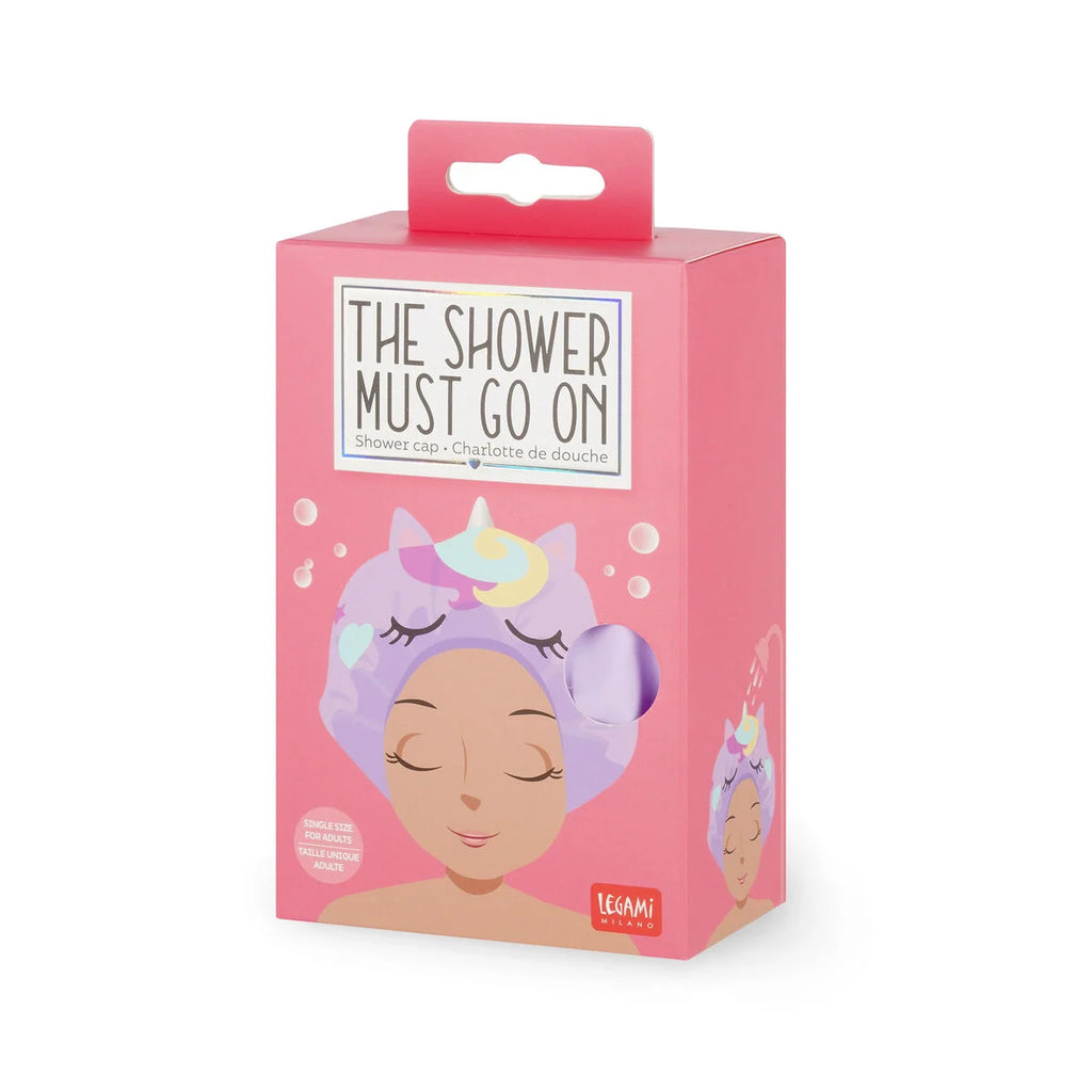 Legami The Shower Must Go On Unicorn – Cuffia da Doccia Impermeabile e Riutilizzabile