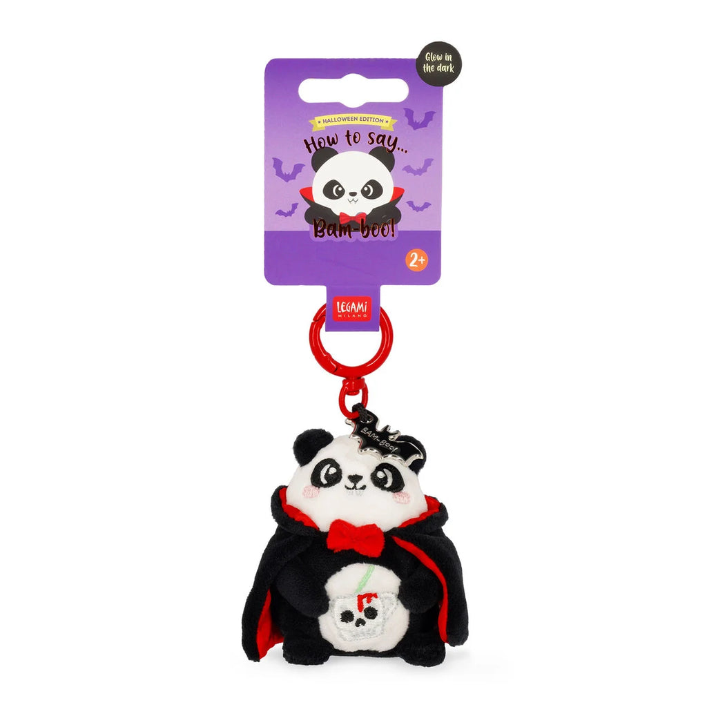 Legami Halloween Portachiavi Peluche Panda Bam-Boo Tiny Super Soft – Ciondolo Inciso